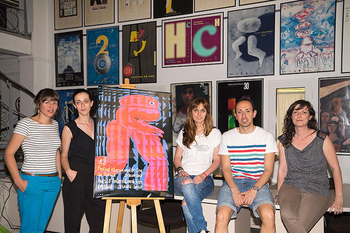 Azucena y parte del equipo del Festival